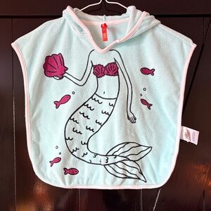 Joe Fresh Mermaid Bib - Aqua and Pink